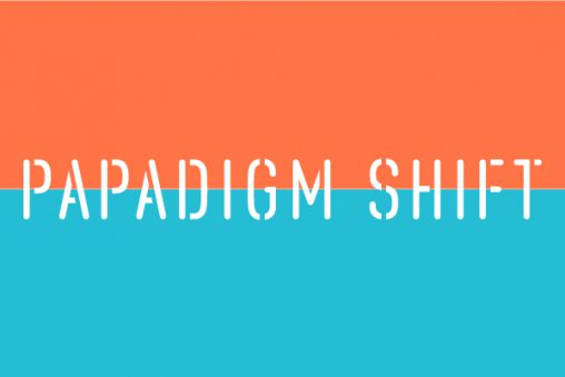PAPADIGM_SHIFTのタイトルロゴ